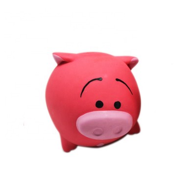 Pink Pig Funny Animal  Squeak Toys Dog Teeth Toy  Pet Dog Toy Latex