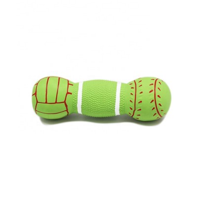 Green Bone Pet Ball Toys Dog Teeth Toy  Pet Latex Squeak Toys